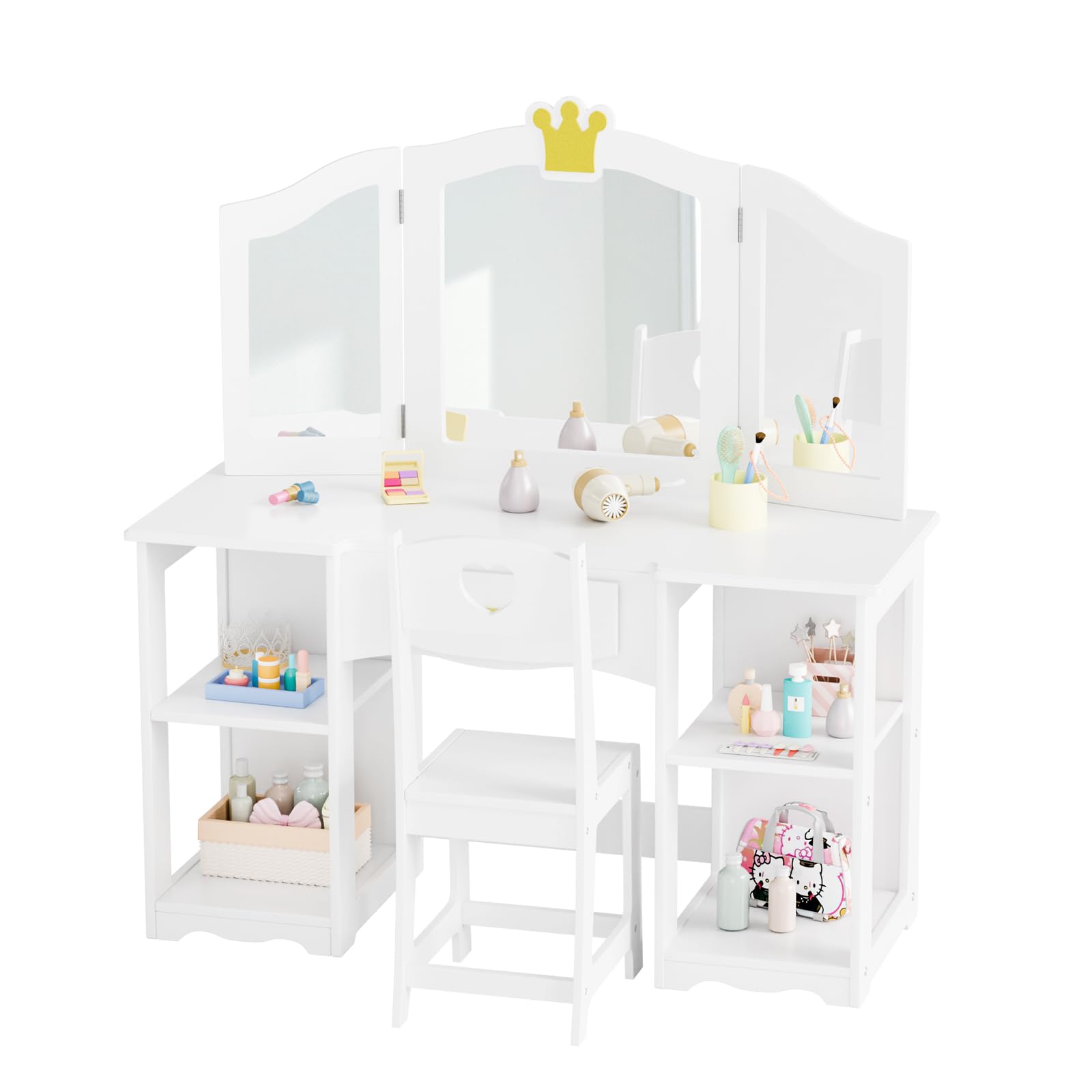 Vanity table on sale and chair set