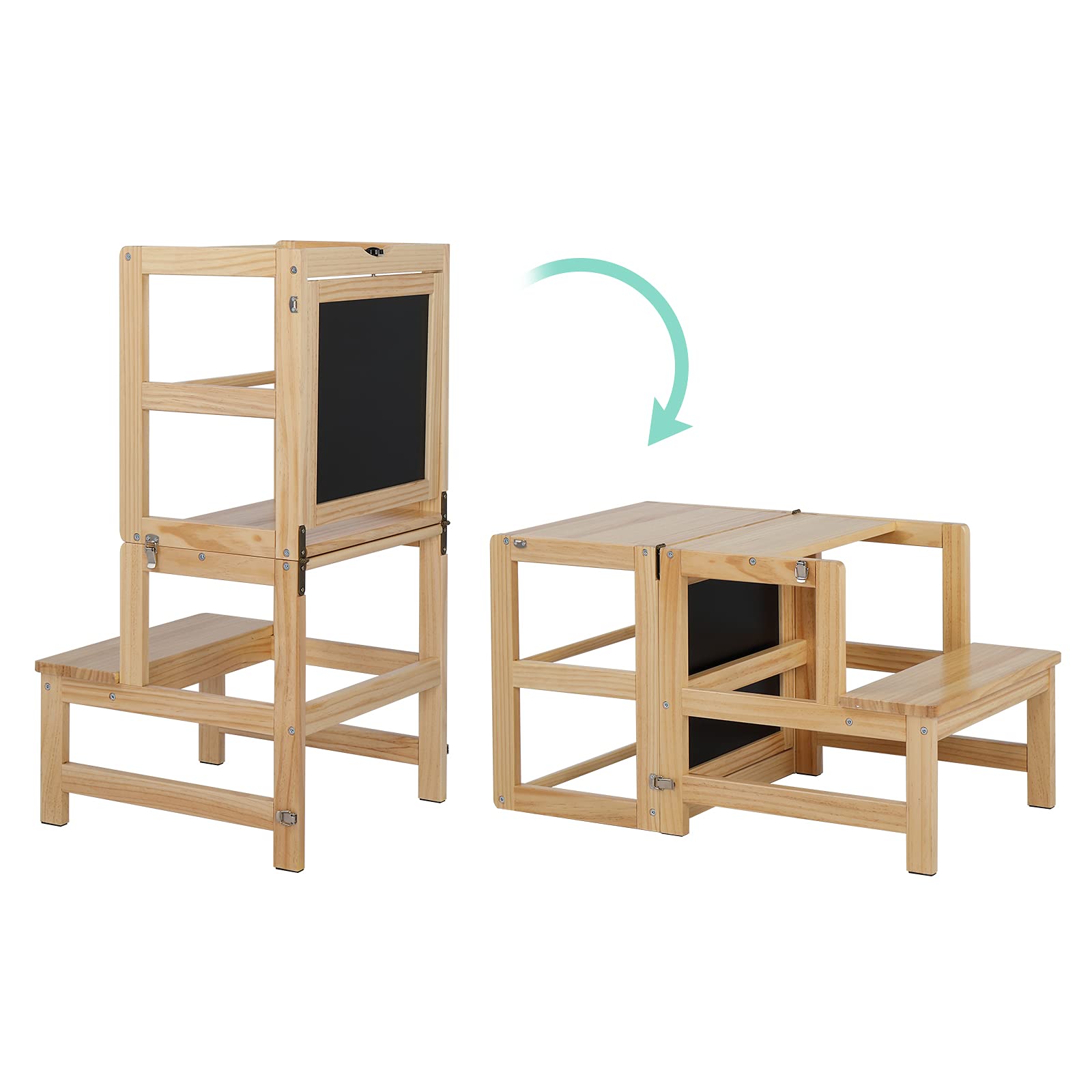 Step Stool and Chalkboard - Toddler Kitchen Stool