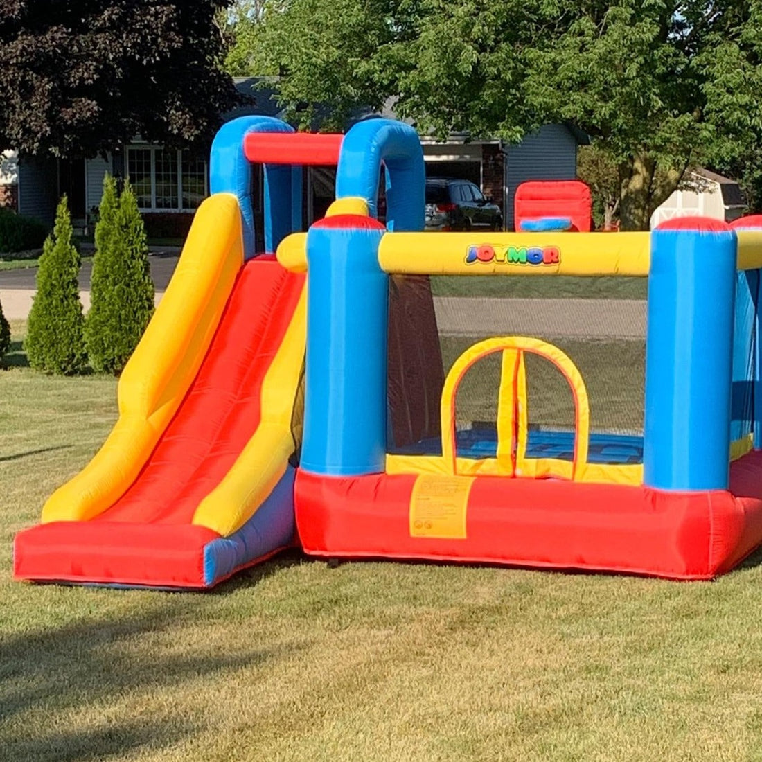 JOYMOR Inflatable Slide Bounce Castle House With Air Blower Pump – Joymor