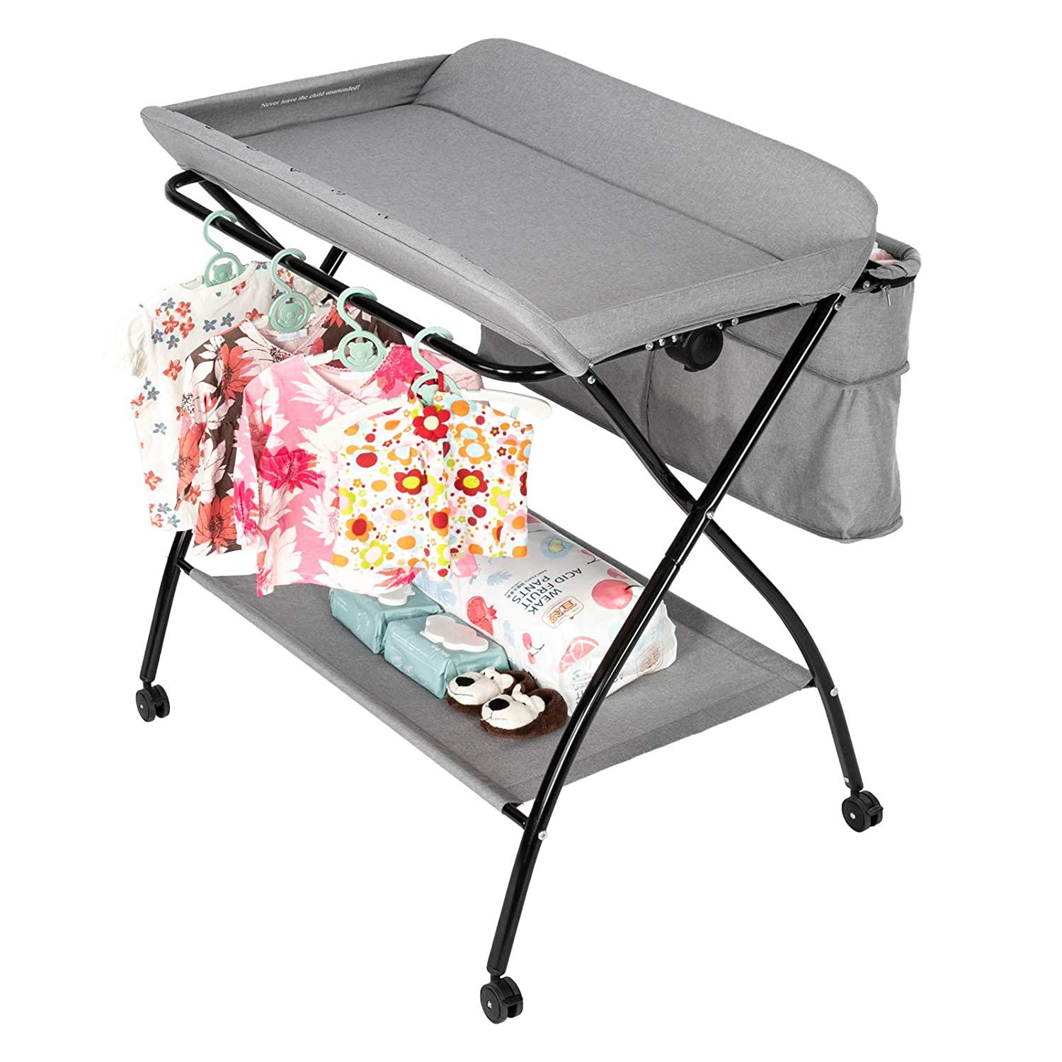 JOYMOR Folding Diaper Station Baby Changing Table Portable Adjustable –  Joymor